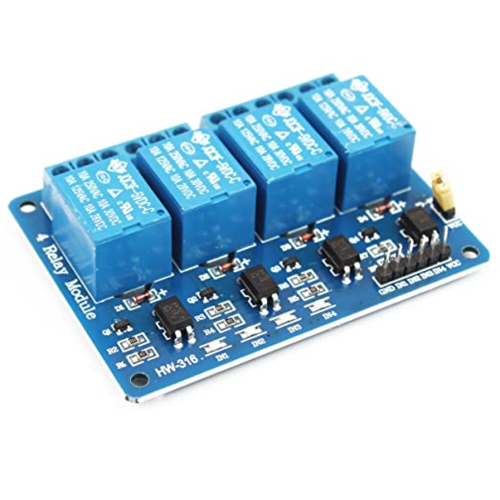 4 Channel 5V Relay Module Control