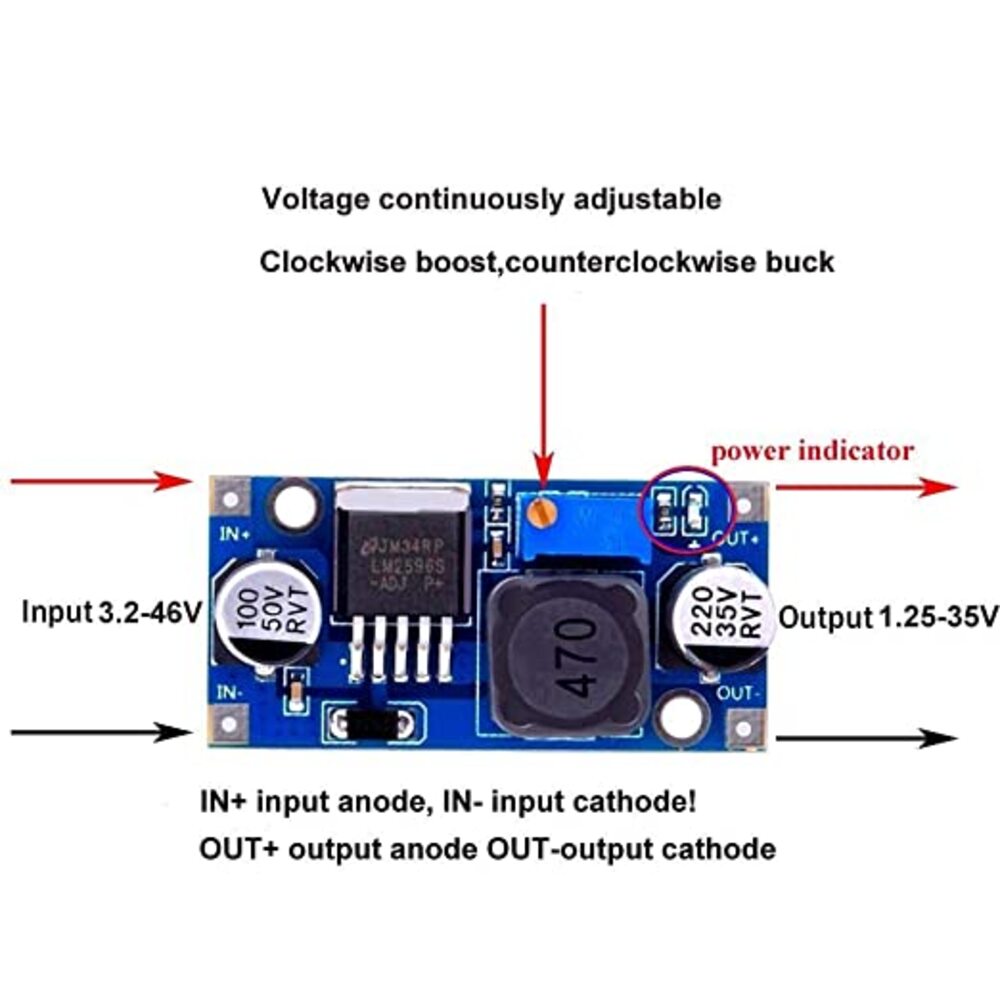 LM2596 DC-DC Buck Converter Module