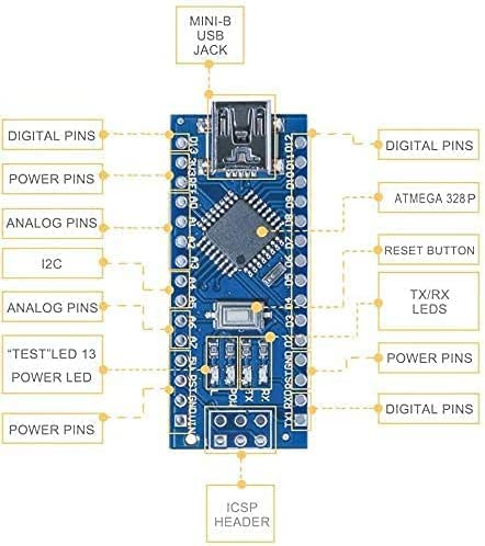 NANO R3 CH340 development board with ATmega328 microcontroller chip