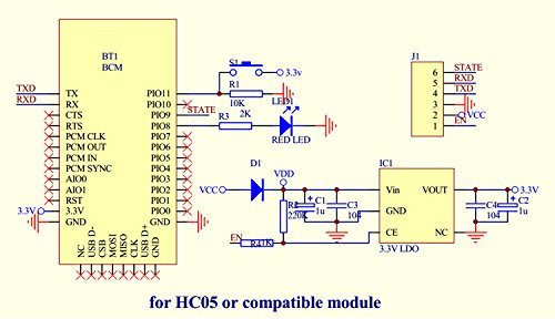 HC 05 6 Pin Bluetooth Module