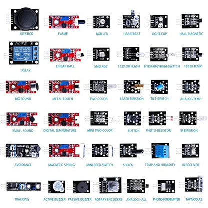 37 in 1 Sensor Kit compatible with Arduino